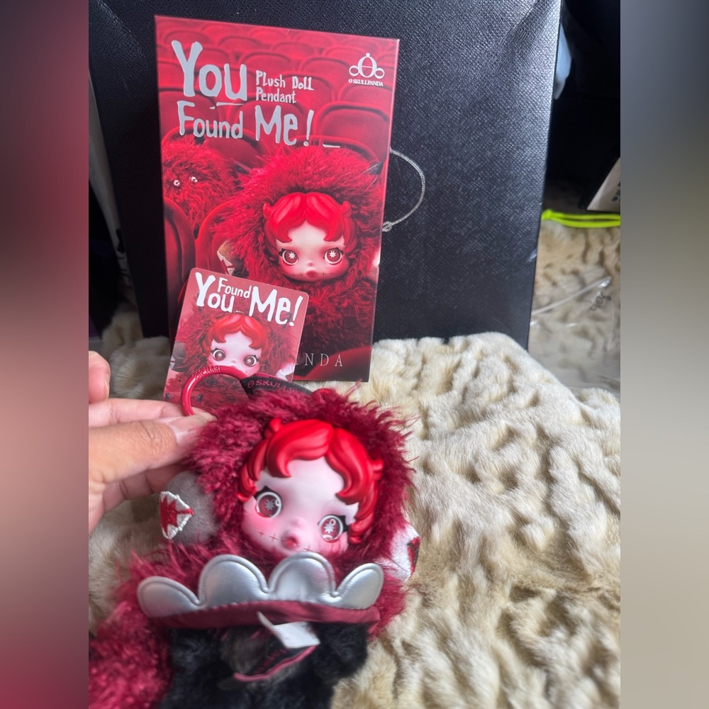 SKULLPANDA YOU FOUND ME Plush Doll Pendant - Chomp